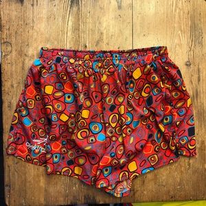 Fun patterned running shorts